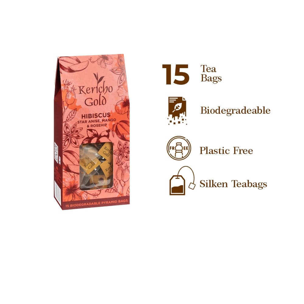 Baobab Ginger & Hibiscus Pyramid x 15